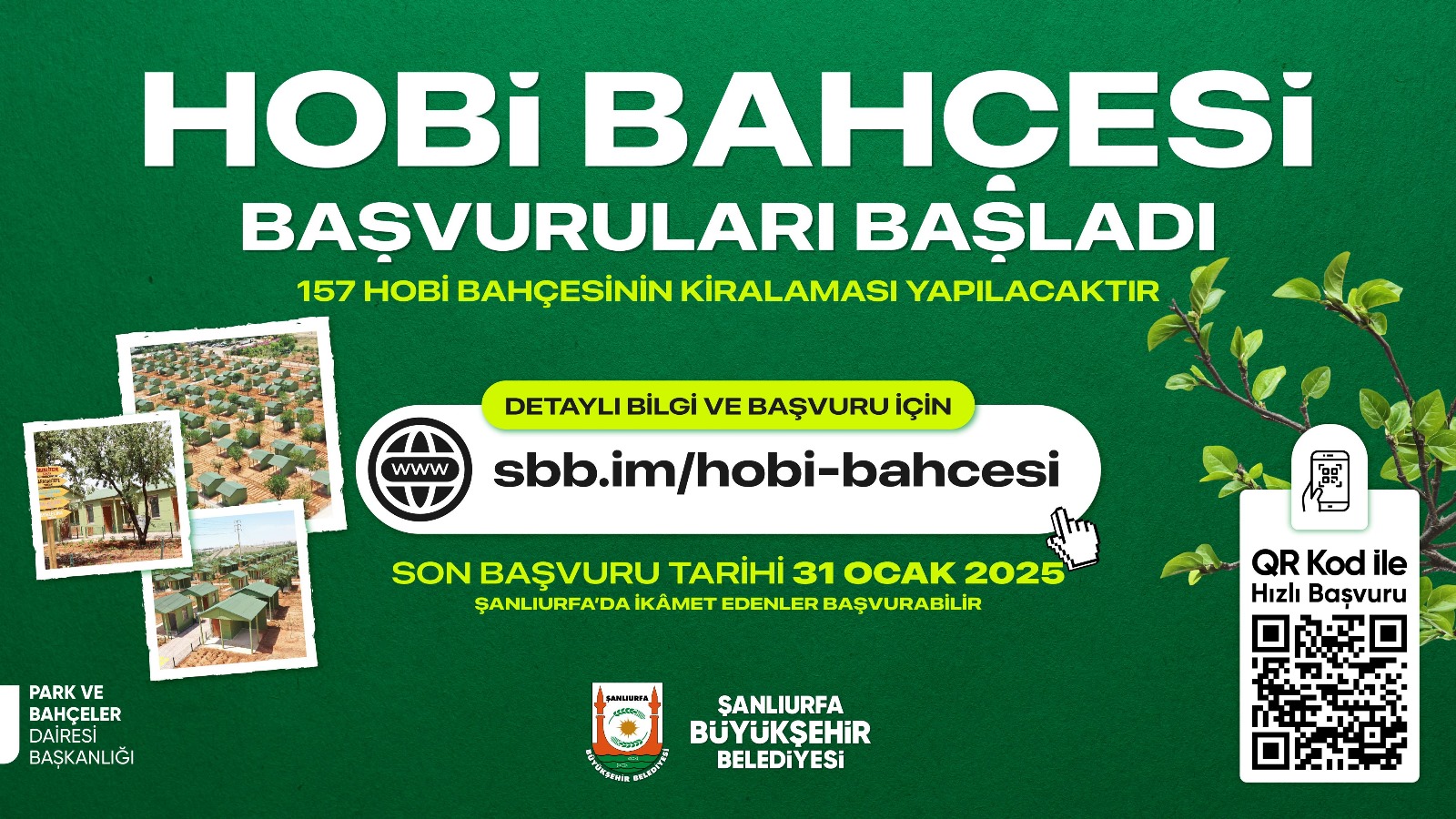 Hobi bahçeleri kiraya veriliyor. Şartlar belli oldu