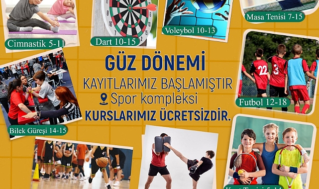 Güz dönemi kurs kayıtları başladı