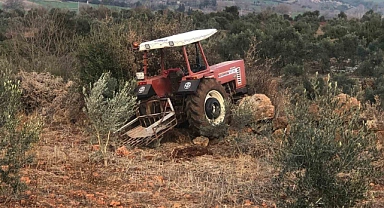 Tarlasında taş temizlerken traktörden düşen çiftçi, traktörün üzerinden geçmesi sonucu yaralandı