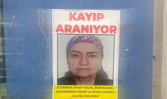 Bir aydır kayıp olan yaşlı kadının bulunması için afişler asıldı