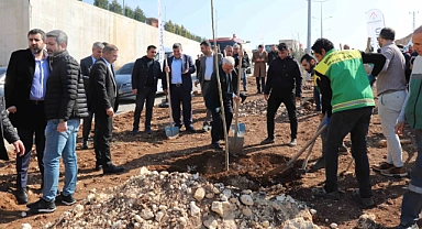 KARAKÖPRÜ'DE AĞAÇLANDIRMA FAALİYETLERİ SÜRÜYOR