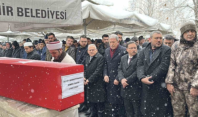 Kayserili Kıbrıs gazisi toprağa verildi