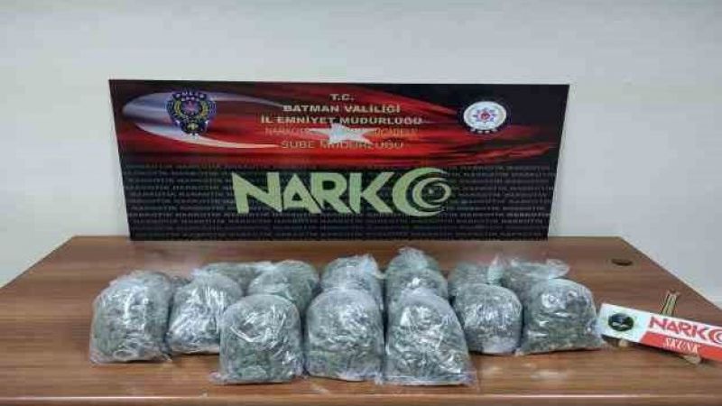 3 kilo 358 gram skunk ele geçirildi