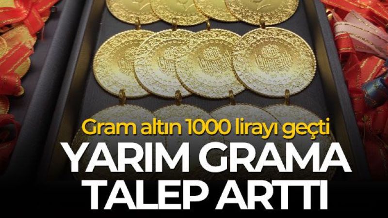 Gram altın 1000 lirayı geçti!