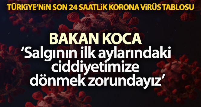 Bakan Koca uyardı! “Salgının ilk aylarındaki ciddiyetimize dönmek zorundayız”