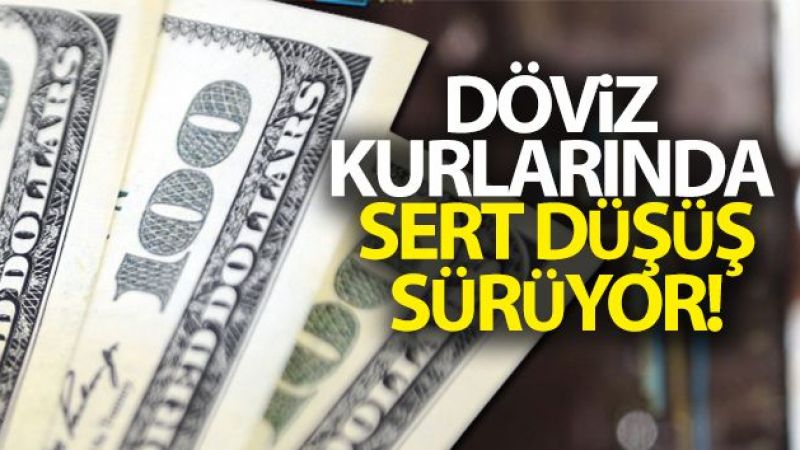 Dövizde sert düşüş!