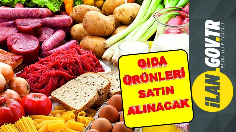 Gıda ürünleri satın alınacak