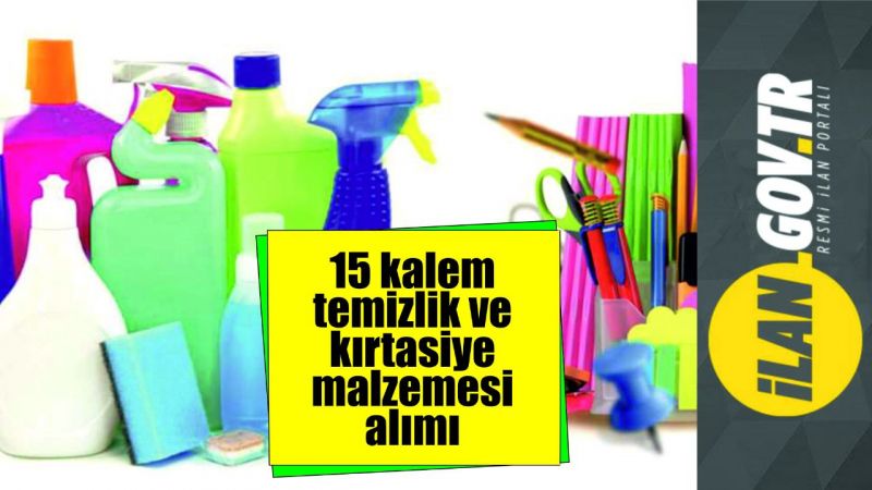 Temizlik ve kırtasiye malzemesi alınacak