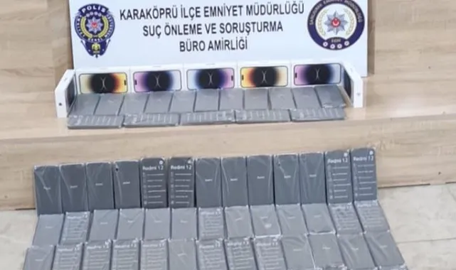 1 milyon lira değerinde kaçak cep telefonu ele geçirildi