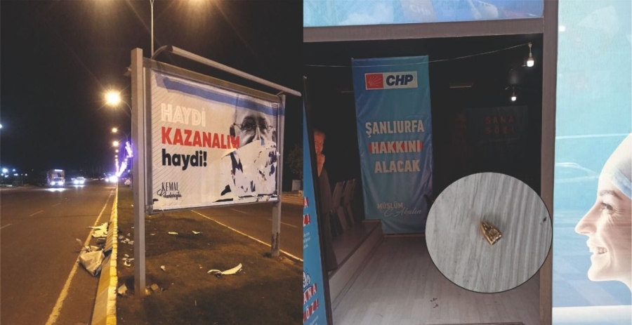 CHP seçim bürosuna mermi bırakıldı