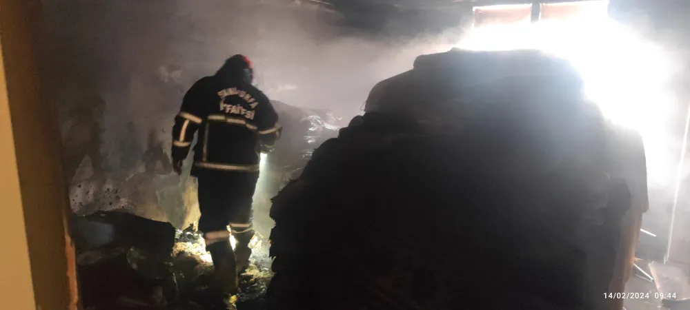 Urfa’da ev yangını